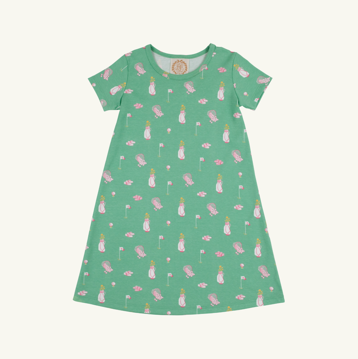TBBC SS Poly Play Dress: Clubhouse Couture