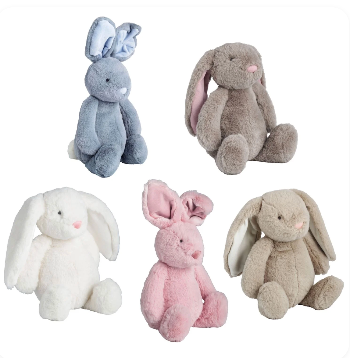 Plush Bunnies: Assorted Colors