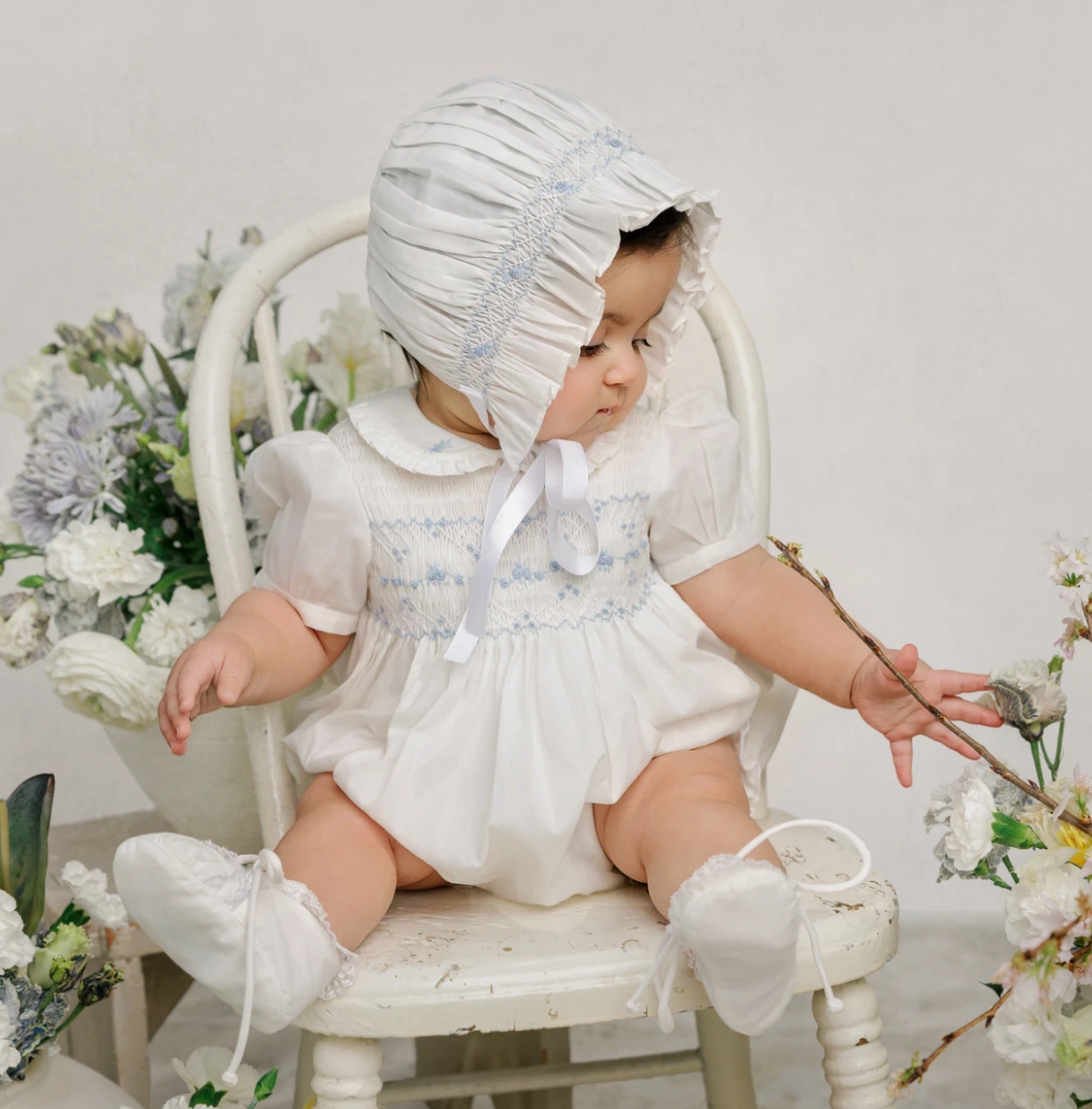 Feltman Girls Heritage Bleu Bonnet