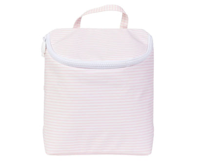 Apple of my Isla The Bottle bag: Light Pink Stripe