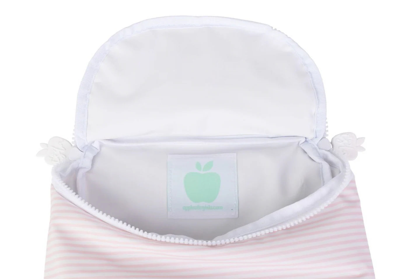 Apple of my Isla The Bottle bag: Light Pink Stripe