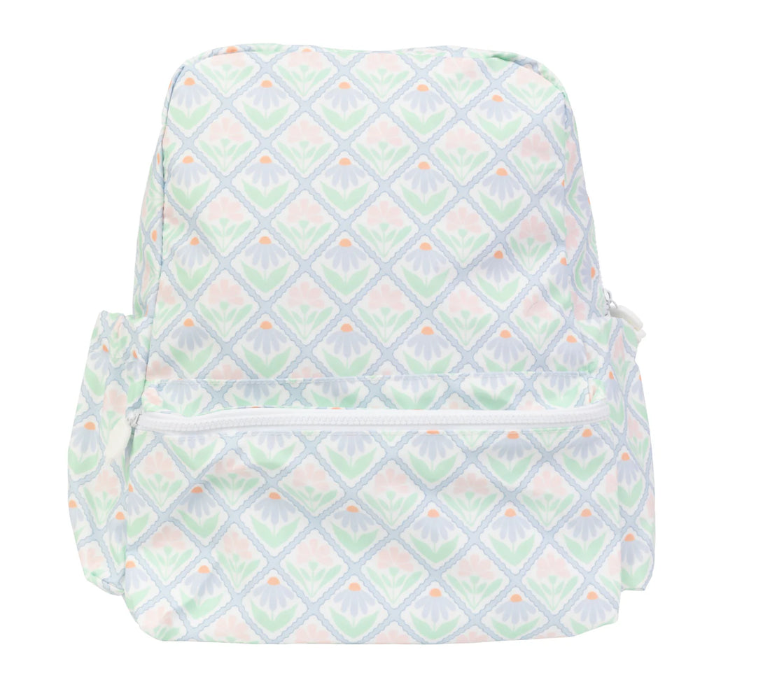 Apple of my Isla The Backpack (Large): Pastel Floral
