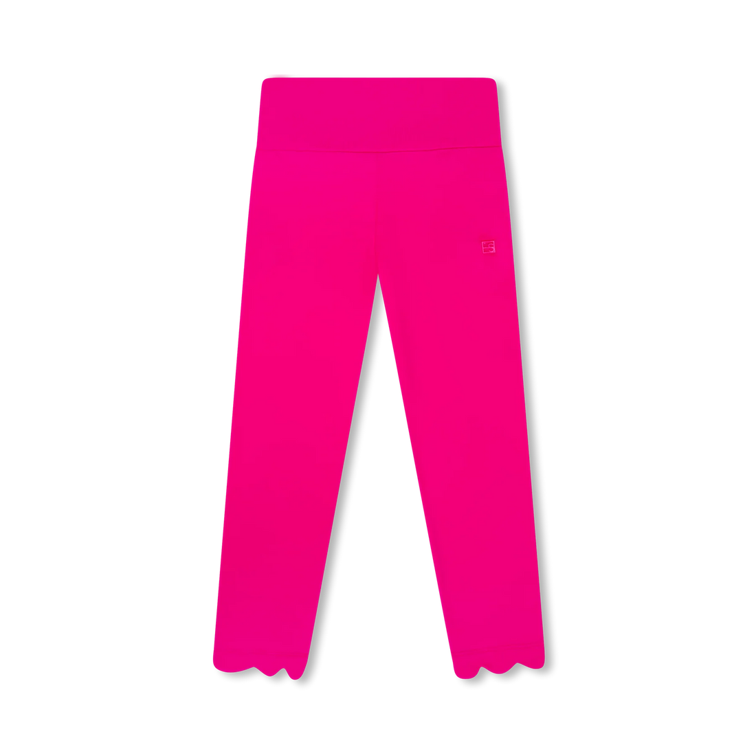 Sadie Scallop Leggings: Power Pink