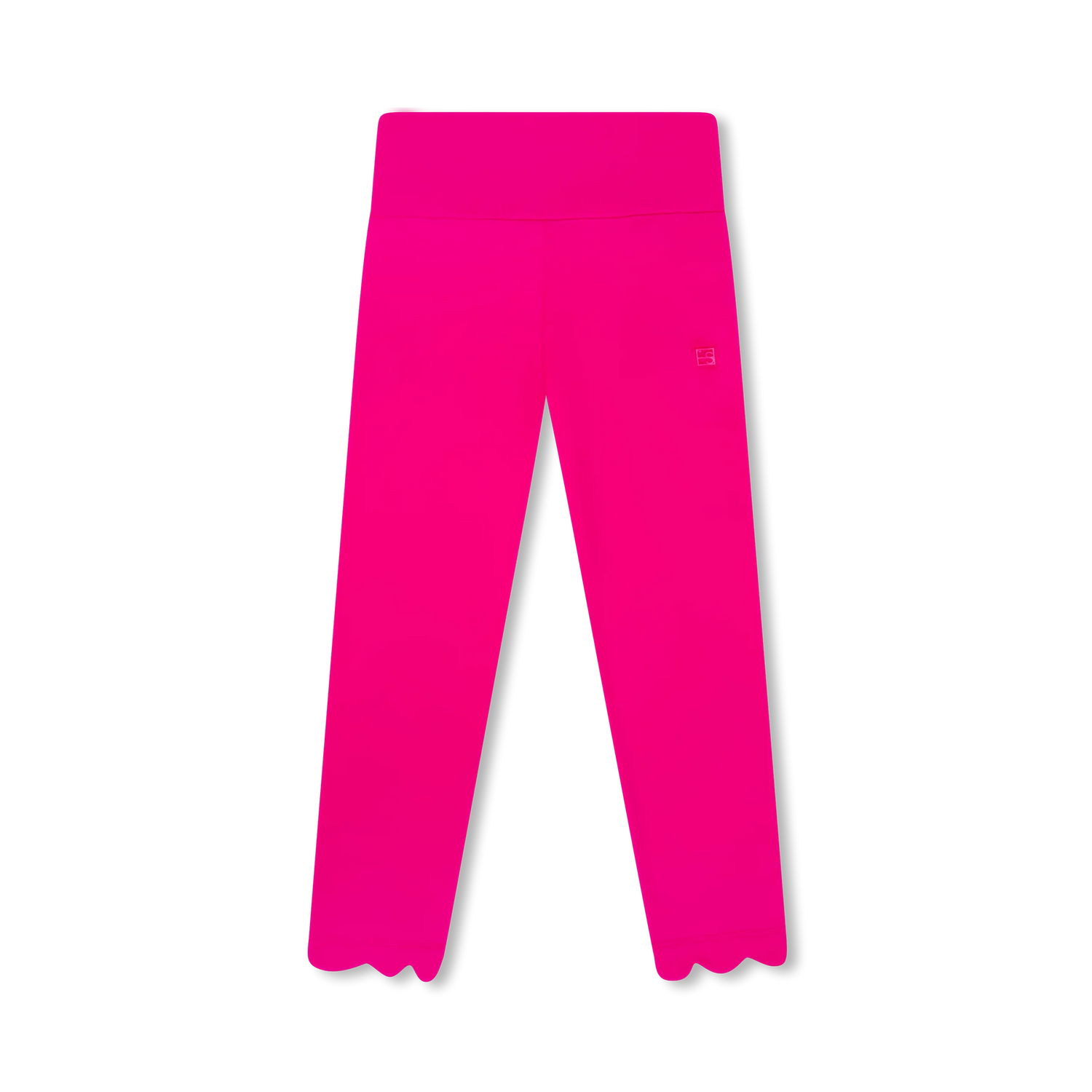 Sadie Scallop Leggings: Power Pink