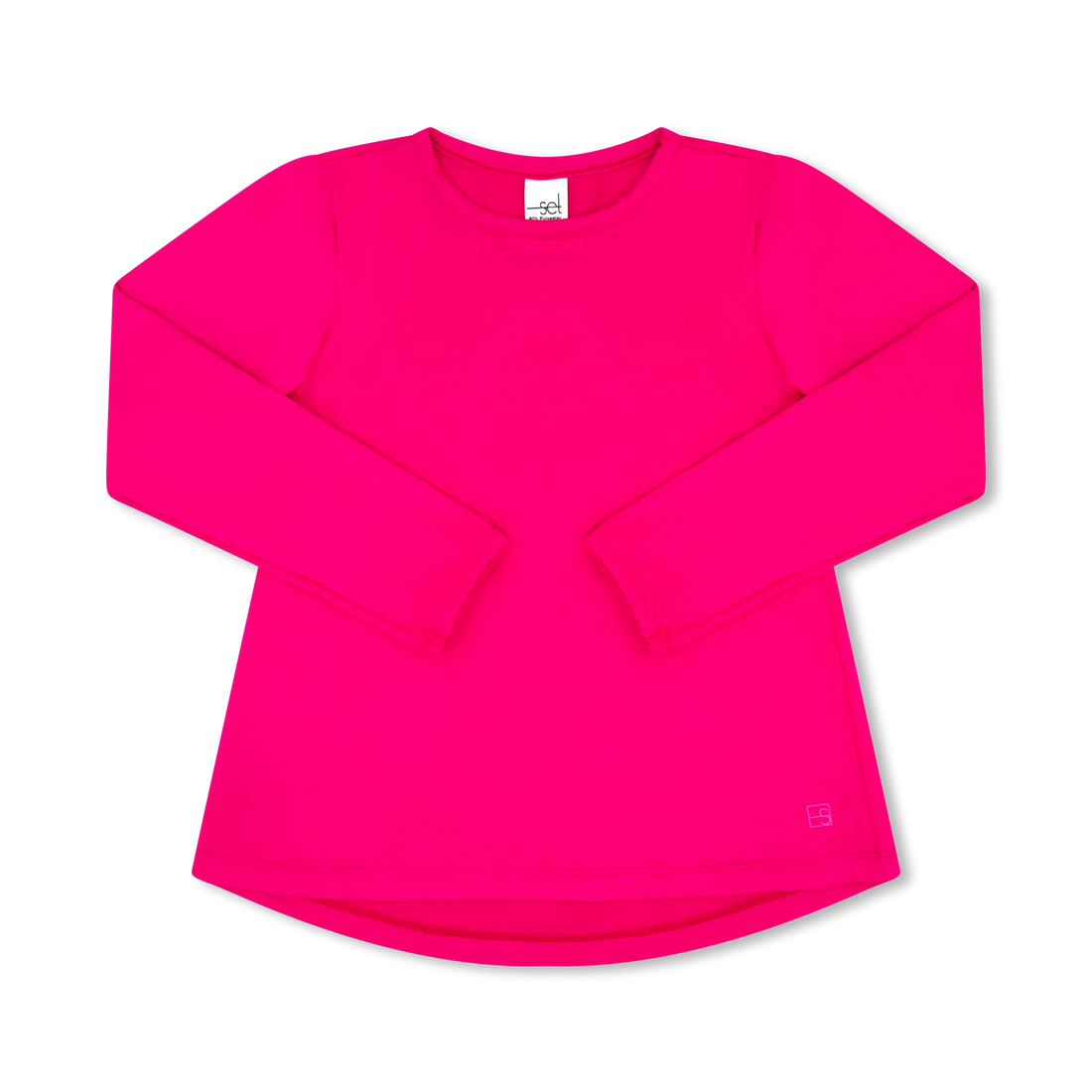 Taylor Long Sleeve: Power Pink, Totally Turquoise