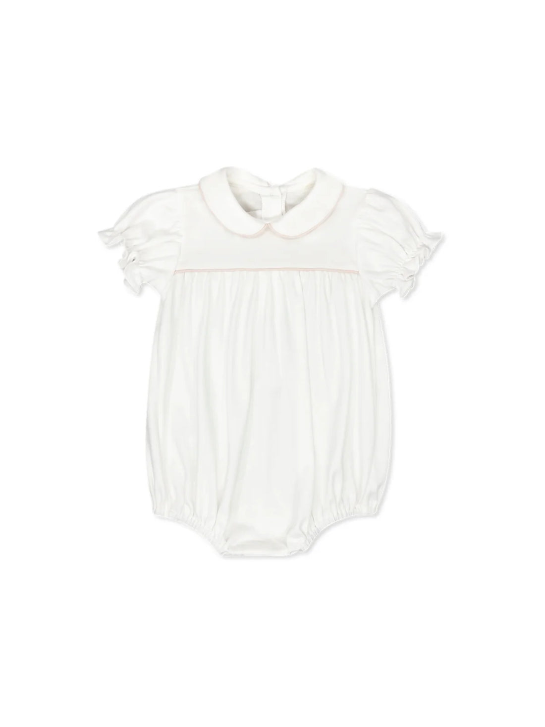 Charleston Bubble: Park White with Baby Pink Minigingham