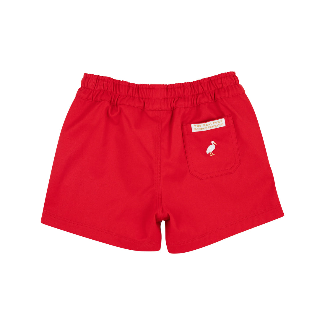 TBBC Twill Sheffield Shorts: Richmond Red with Multicolor Stork