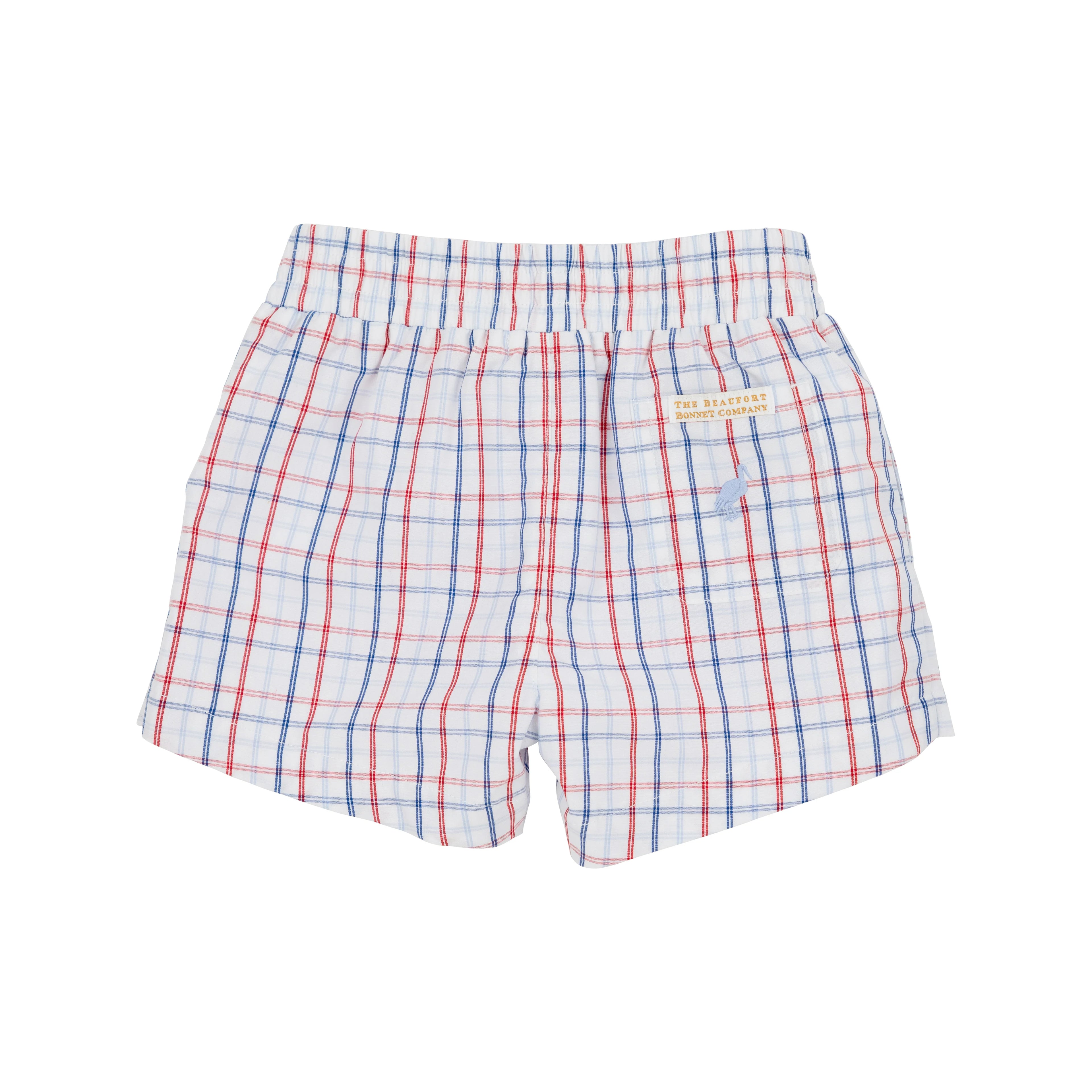 TBBC Sheffield Shorts: Whitehall Windowpane w/Richmond Red (Apple)