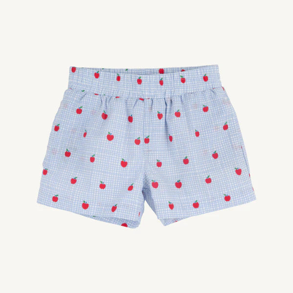 TBBC Sheffield Shorts: Apple of my Eye with Woodboat Blue