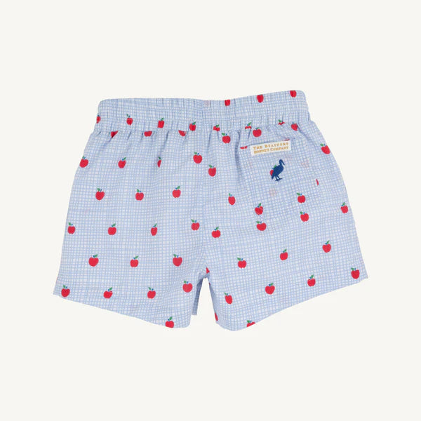 TBBC Sheffield Shorts: Apple of my Eye with Woodboat Blue