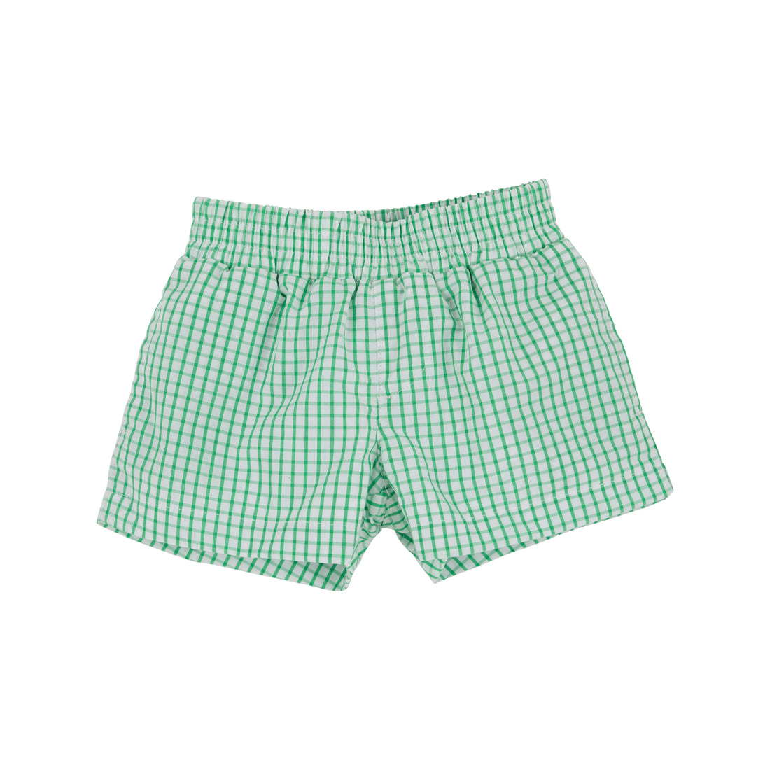 TBBC Sheffield Shorts: Kiawah Kelly Green Windowpane with Multicolor Stork