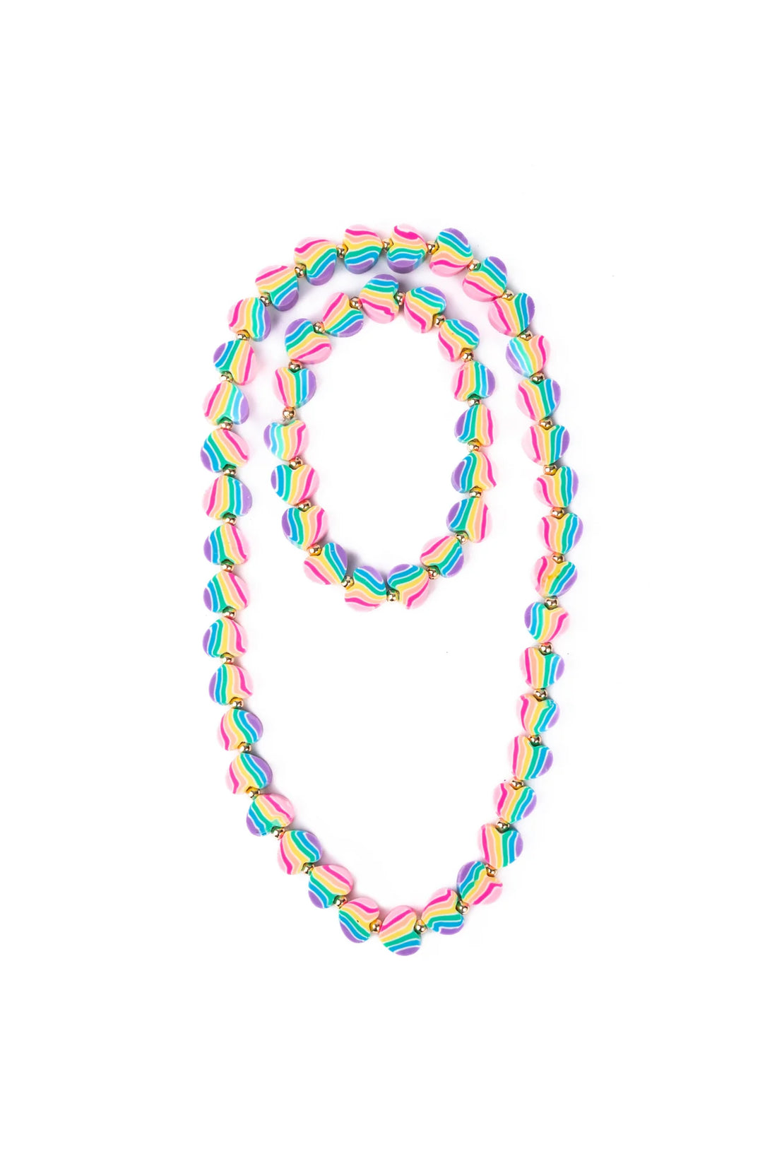 Heart of Many Colours Necklace &amp; Bracelet Set