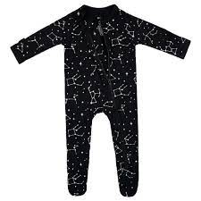 Kyte Baby Zippered Footie - Midnight Constellation