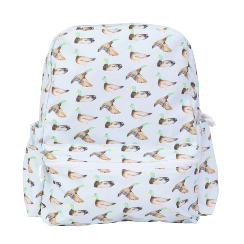 Apple of my Isla The Backpack (Large): Mallards