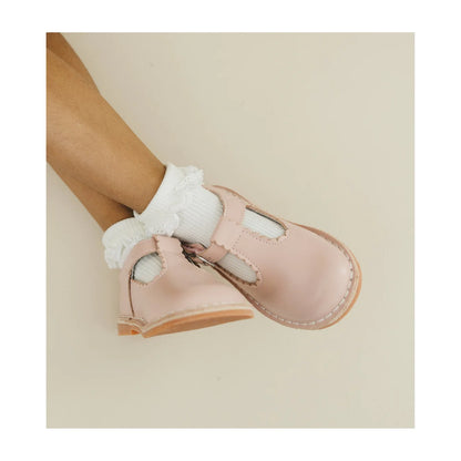 Selina Scalloped T-Strap Mary Jane: PInk