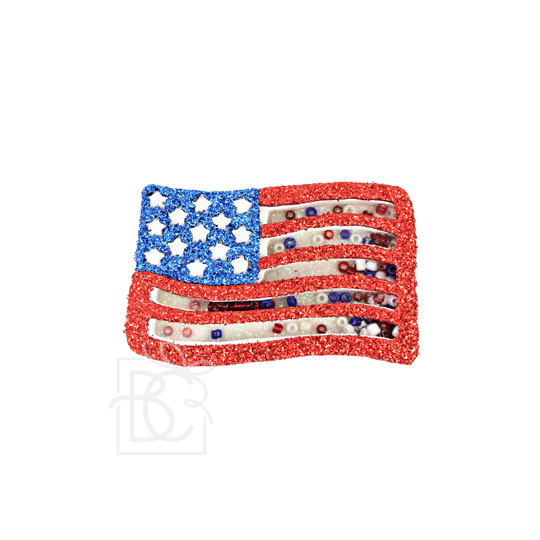 Patriotic Hairbow Shakers: Flag