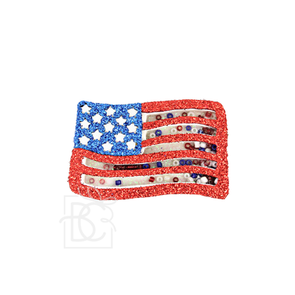 Patriotic Hairbow Shakers: Flag