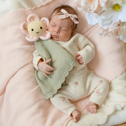 Cuddle + Kind Baby Daisy Lovey: Blush