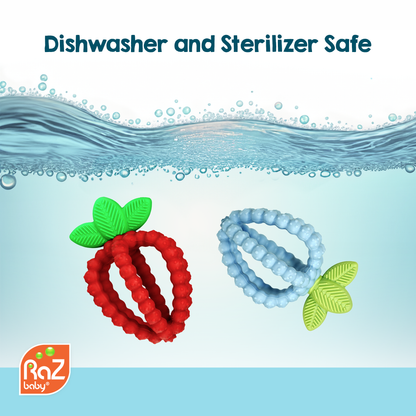 RaZberry Bites Teething Toy: Blue
