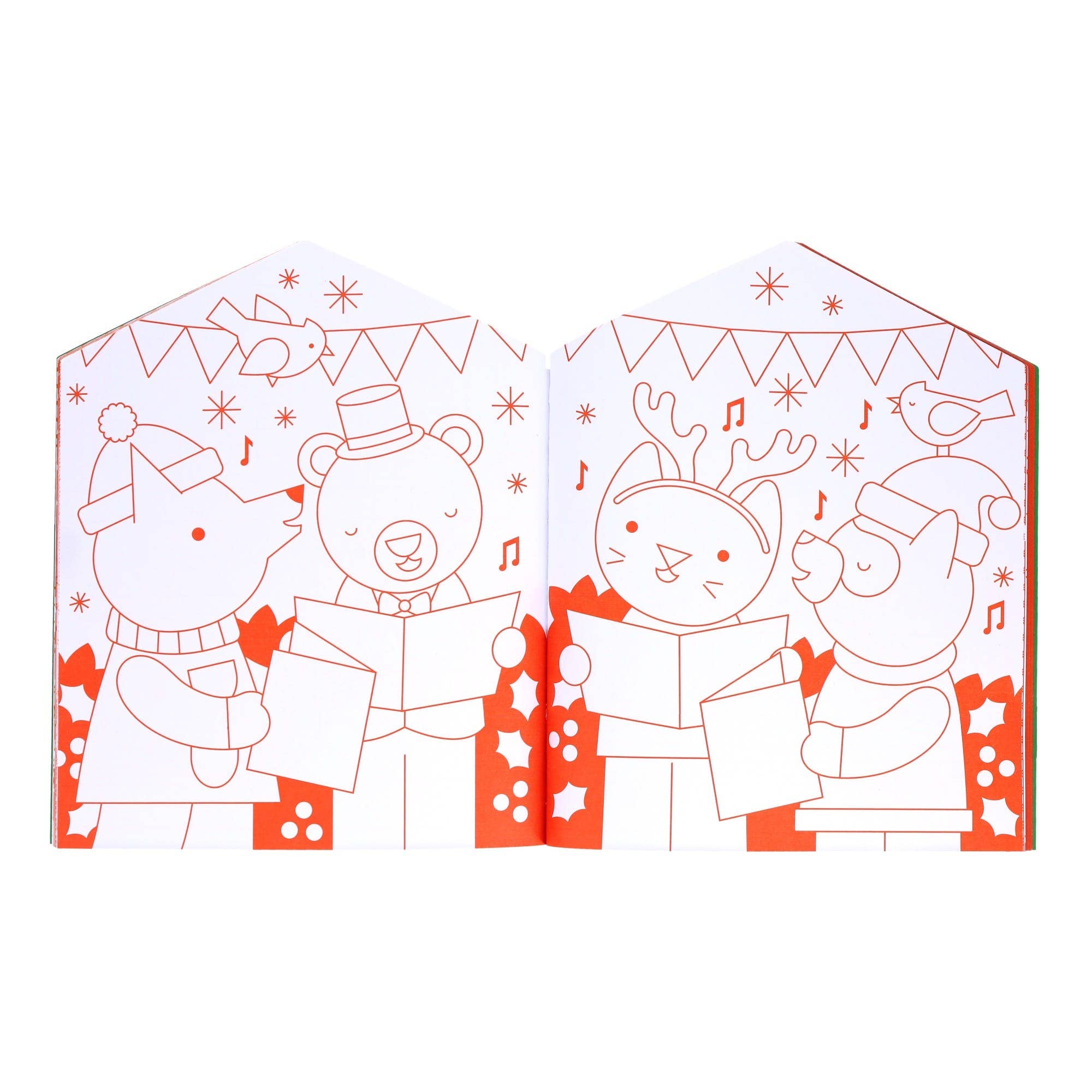 Christmas Coloring Book + Stickers