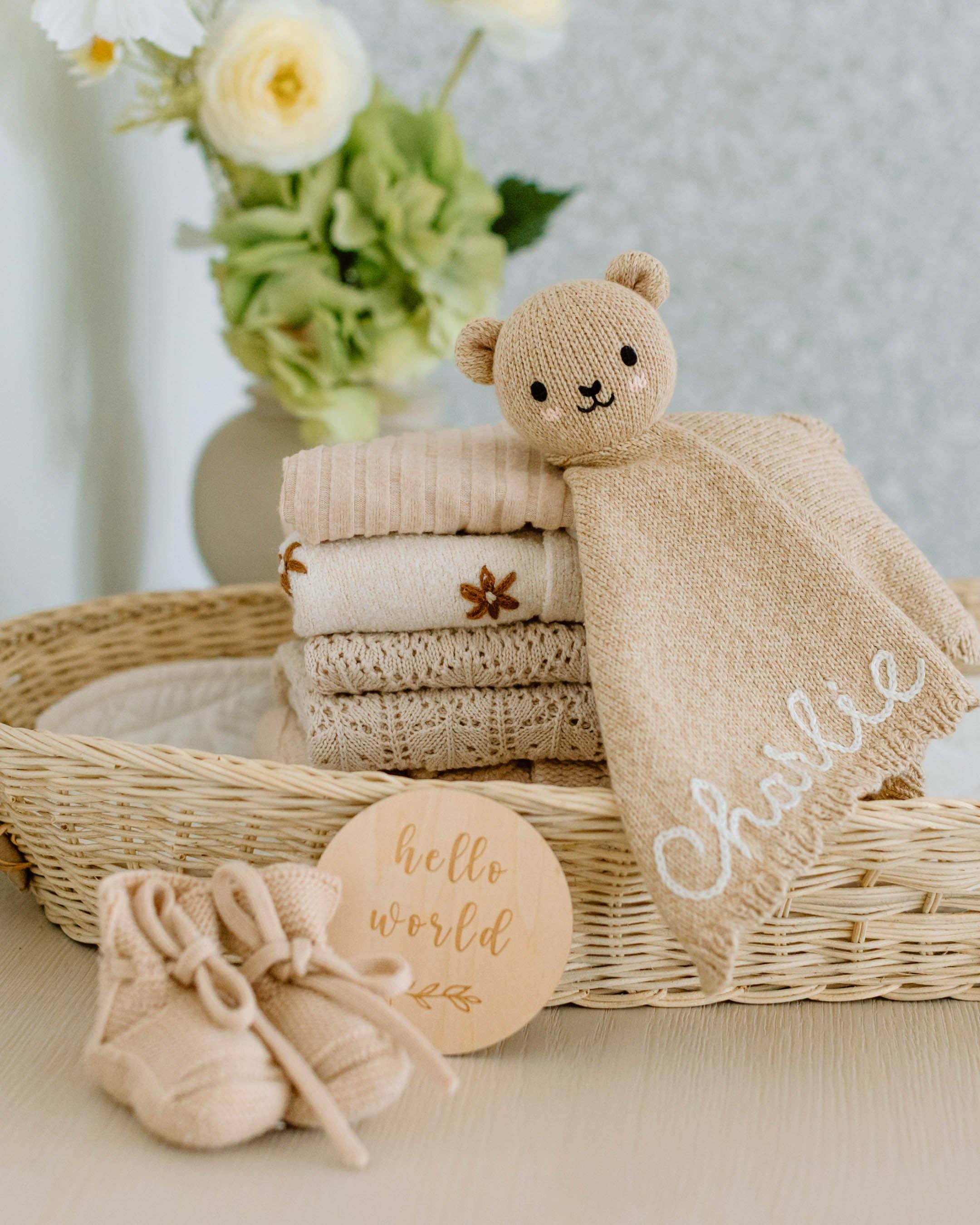 Cuddle + Kind Baby Bear Lovey: Honey