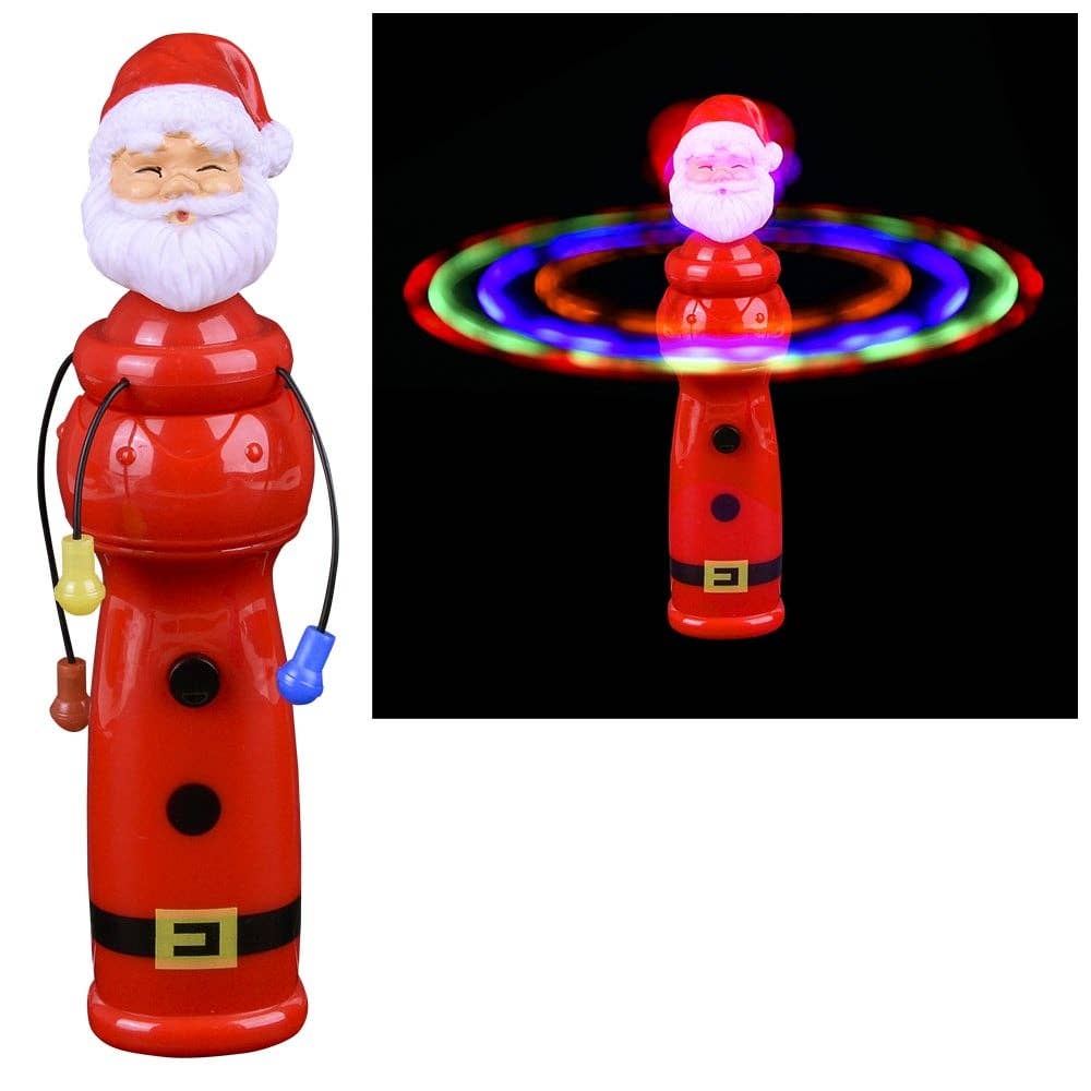 7.5" Light-Up Santa Spinning Orbit Wand