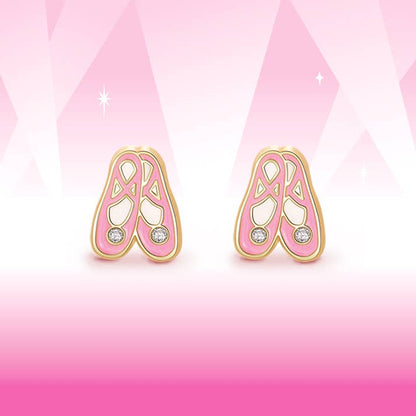 Ballet Slippers Cutie Stud Earrings for Girls