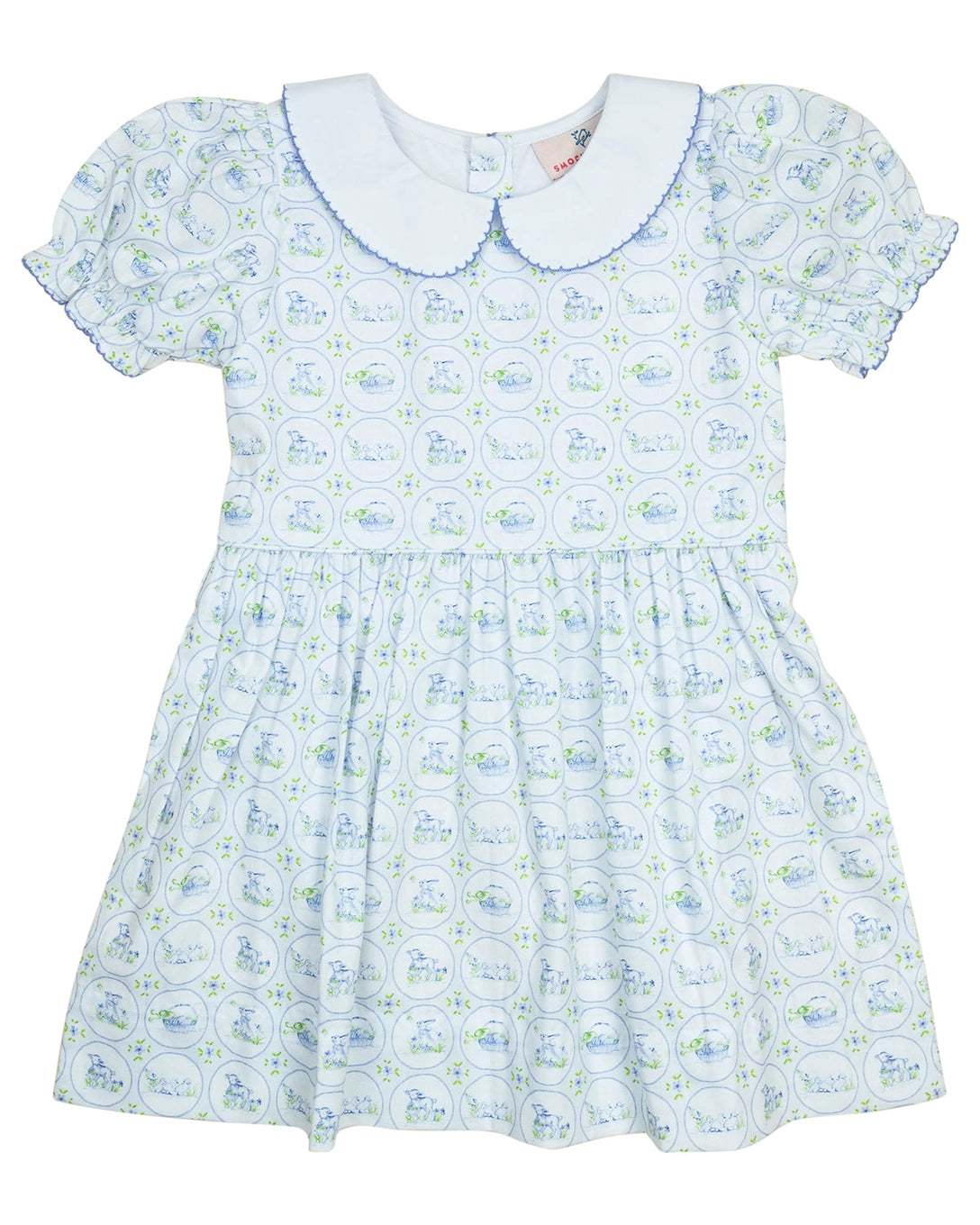 Easter Toile Peter Pan Collar Dress