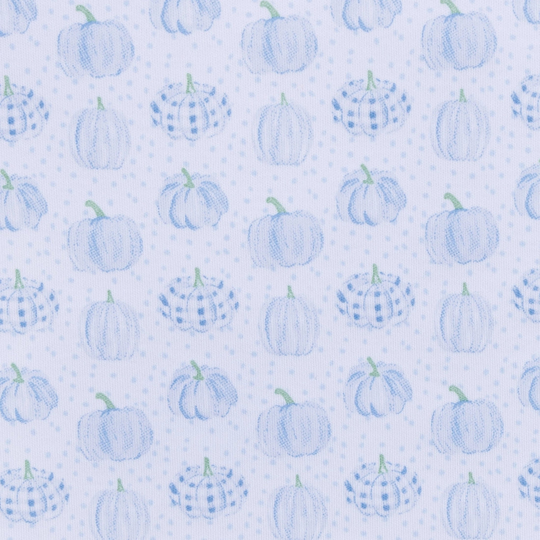 Precious Pumpkins Long Pajamas: Light Blue