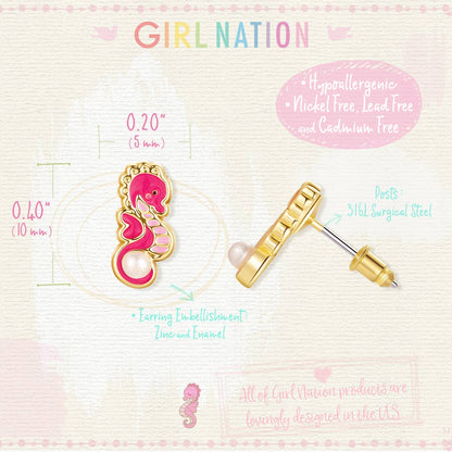 Seahorse Cutie Stud Earrings