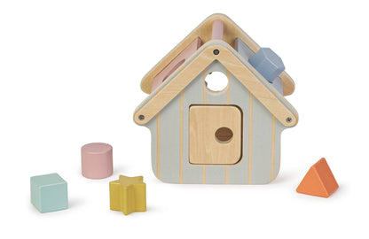 Wooden Shape Sorting House