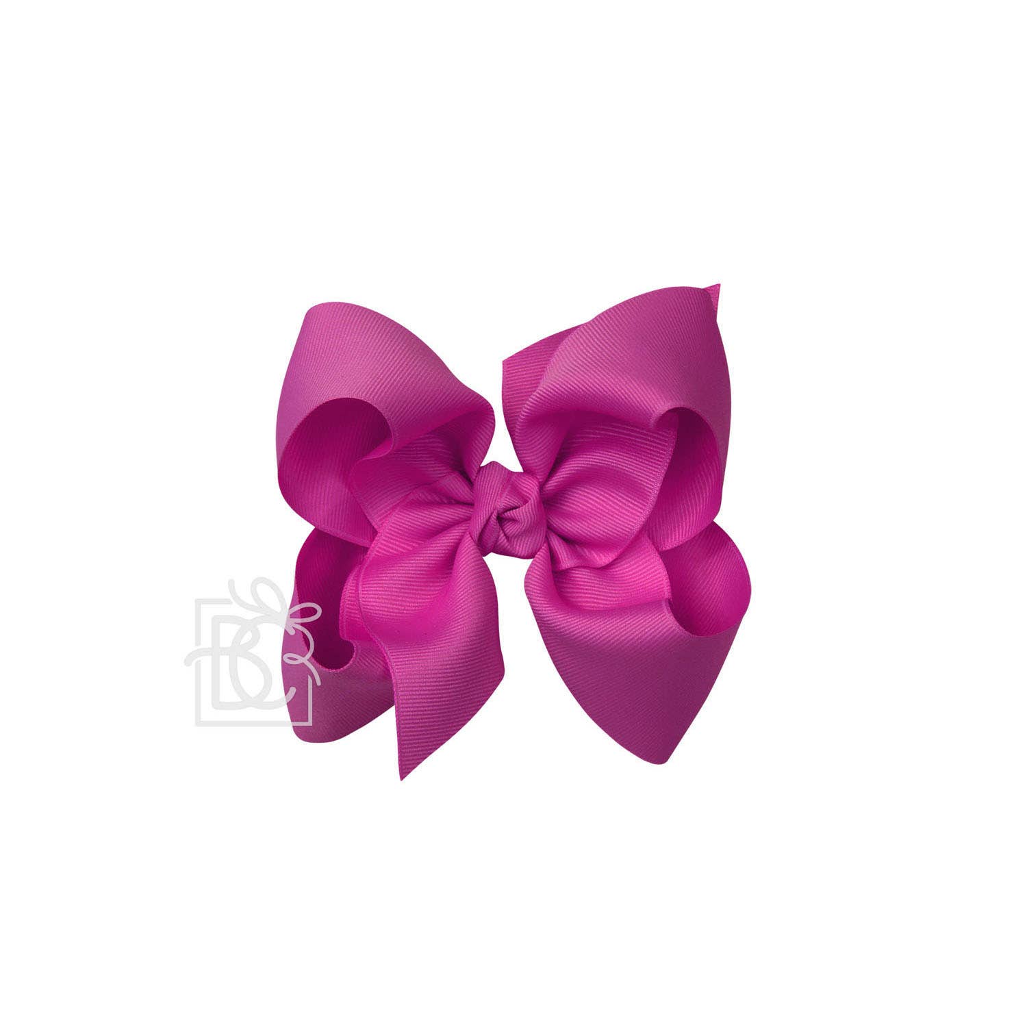 5.5&quot; Hairbow on Alligator Clip: Wild Berry