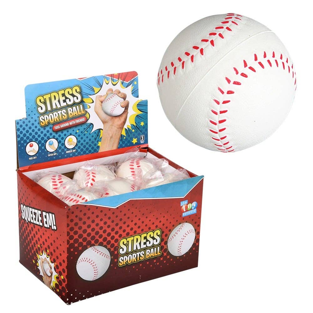 2.5" Baseball Stress Ball Fidget Toy