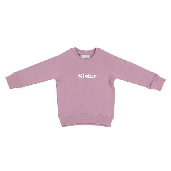 &quot;Sister&quot; Sweatshirt: Violet