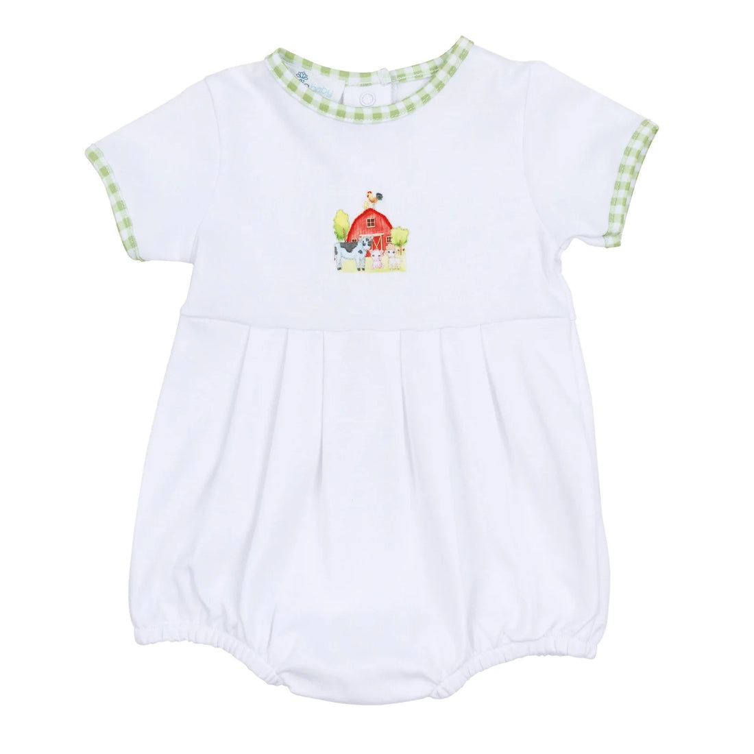 Barnyard Babies Embroidered SS Boy Bubble