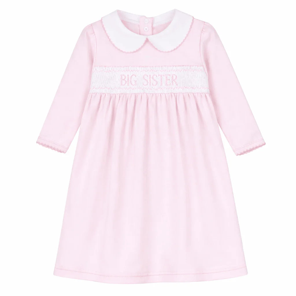 Big Sister Smocked Long Sleeve Dress