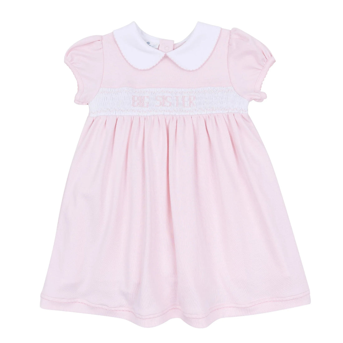 Big Sister Smocked Short Sleeve Dress