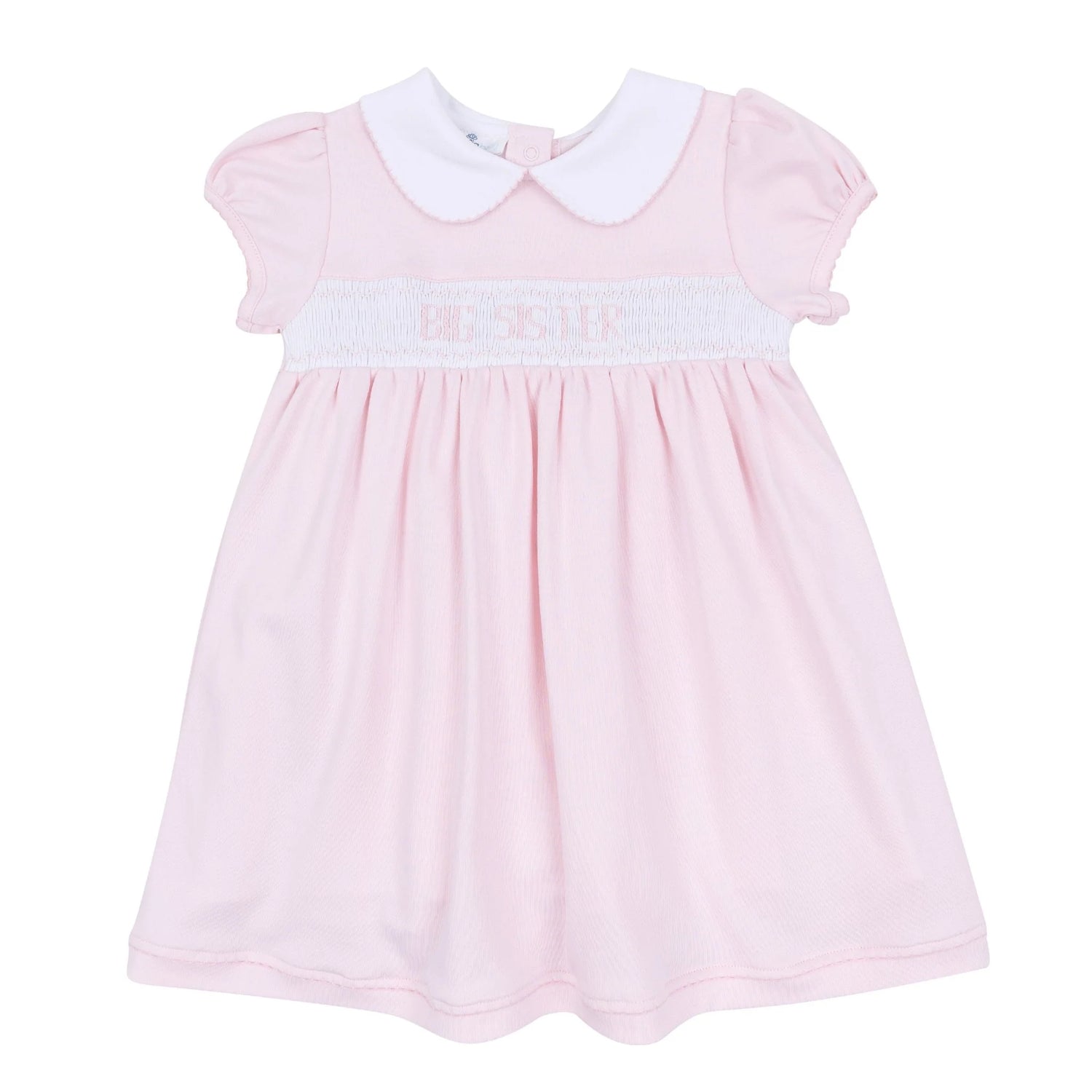 Big Sister Smocked Short Sleeve Dress
