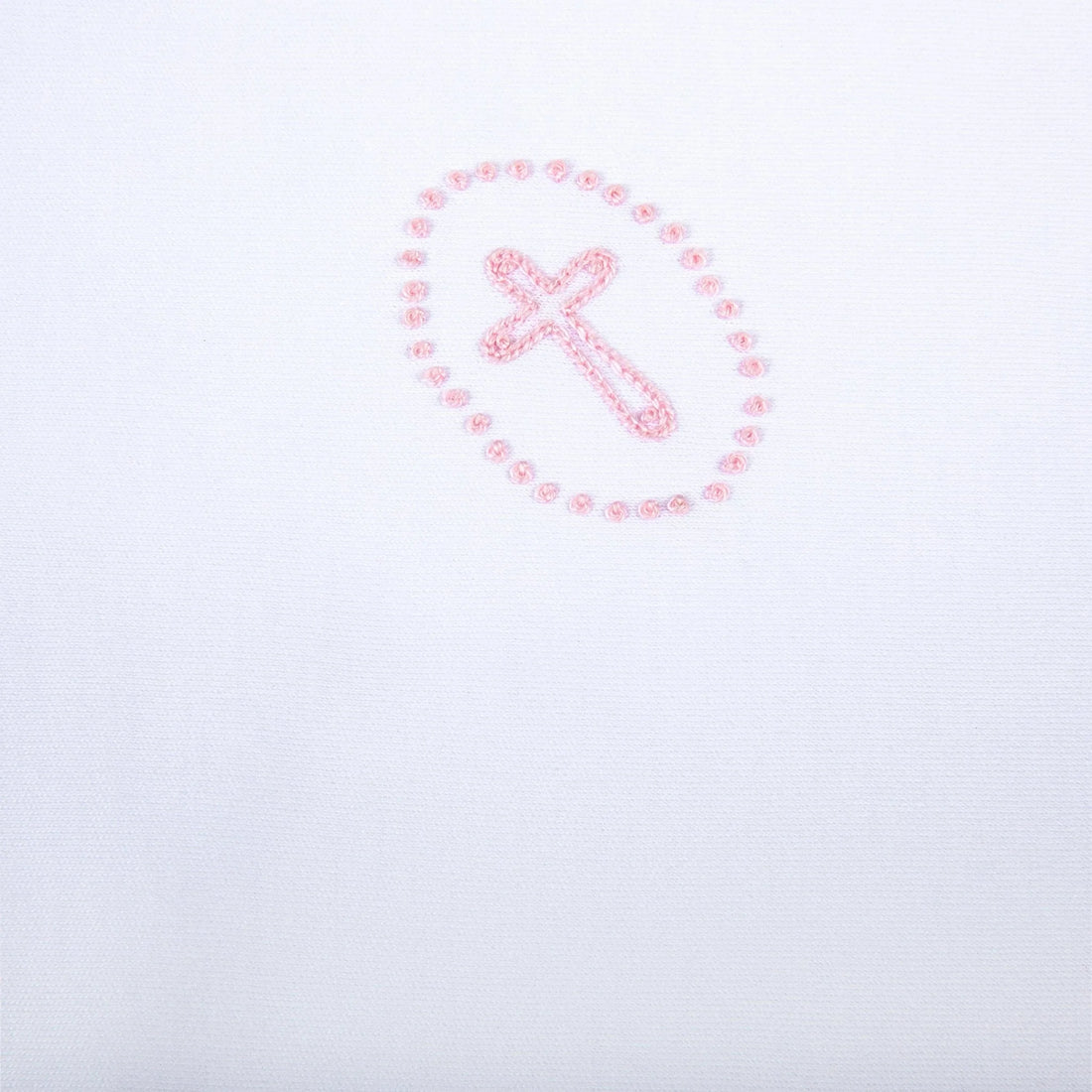 Blessed Embroidered Receiving Blanket: Pink