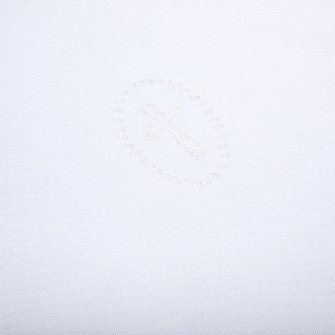 Blessed Embroidered Receiving Blanket: White