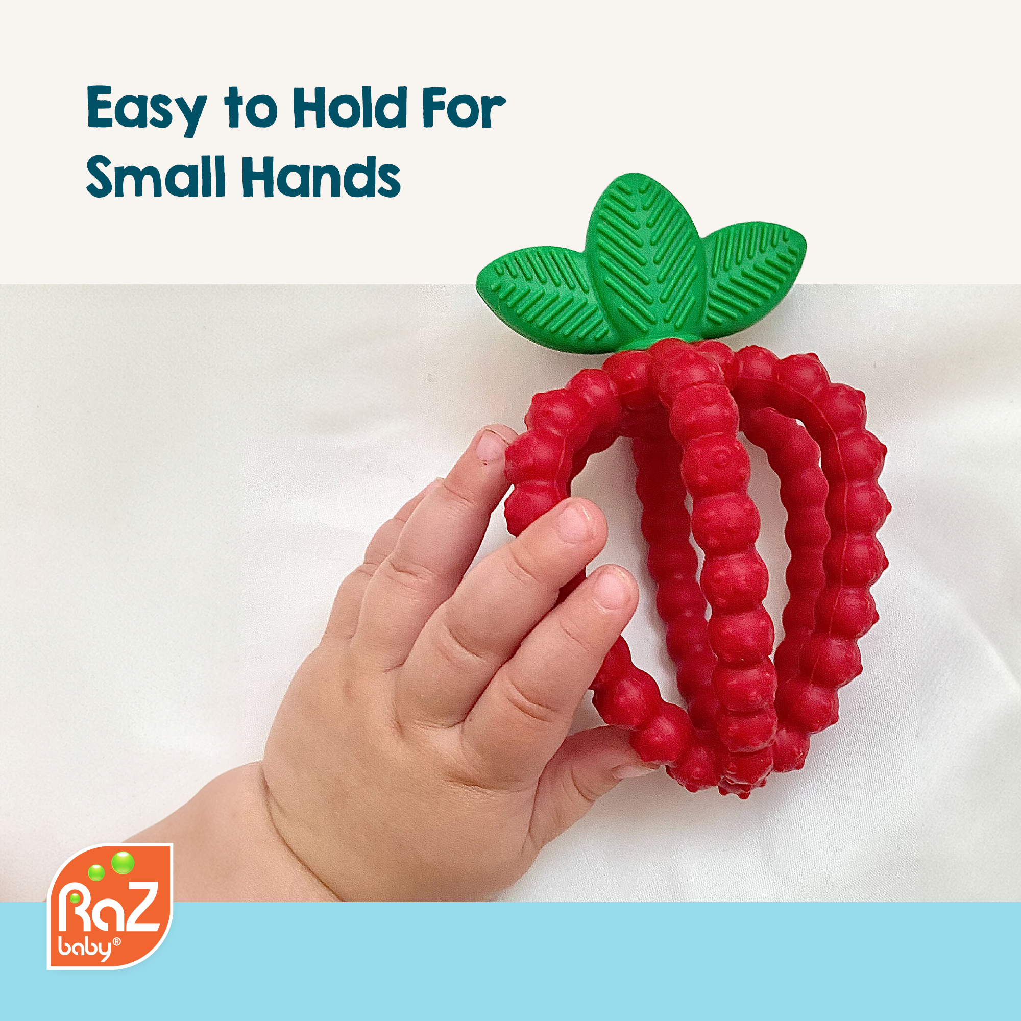 RaZberry Bites Teething Toy: Blue