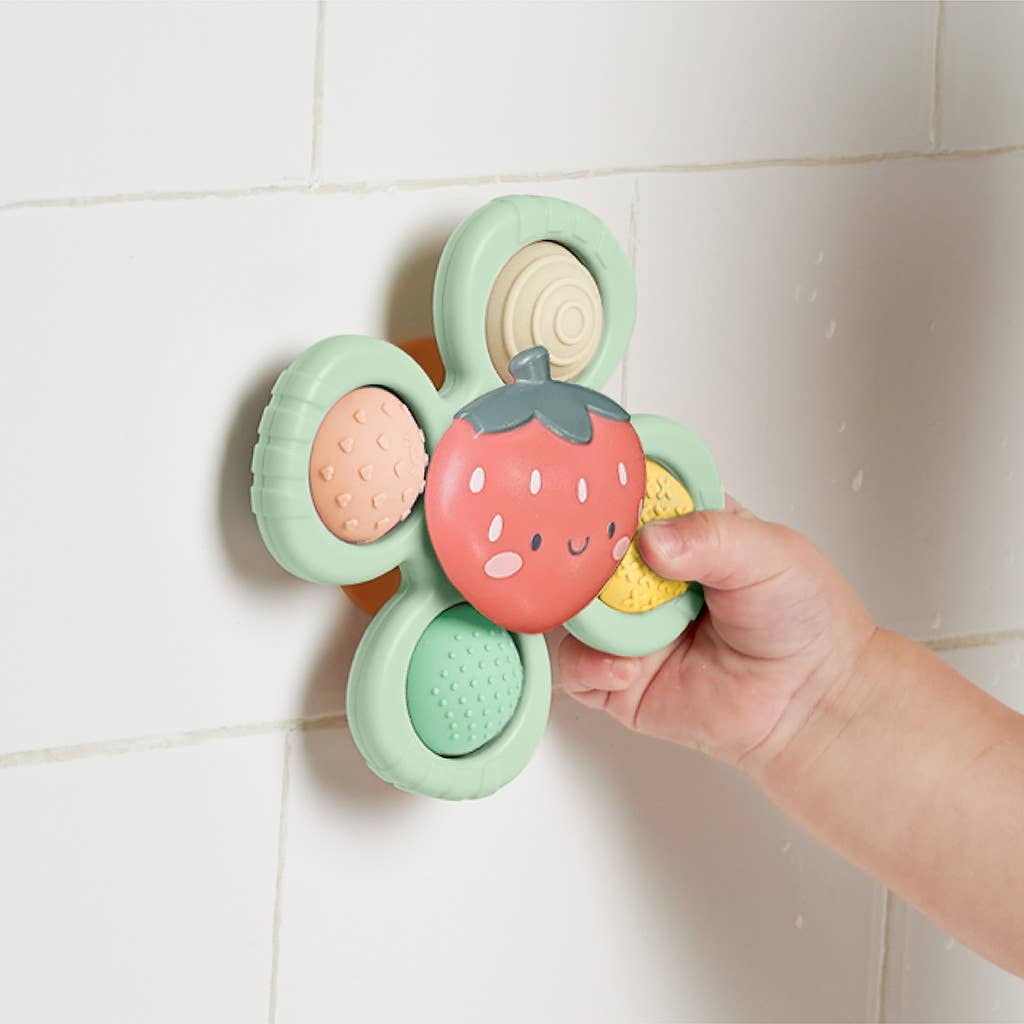 Itzy Pop &amp; Whirl™ - Bath + Travel Toy: Strawberry