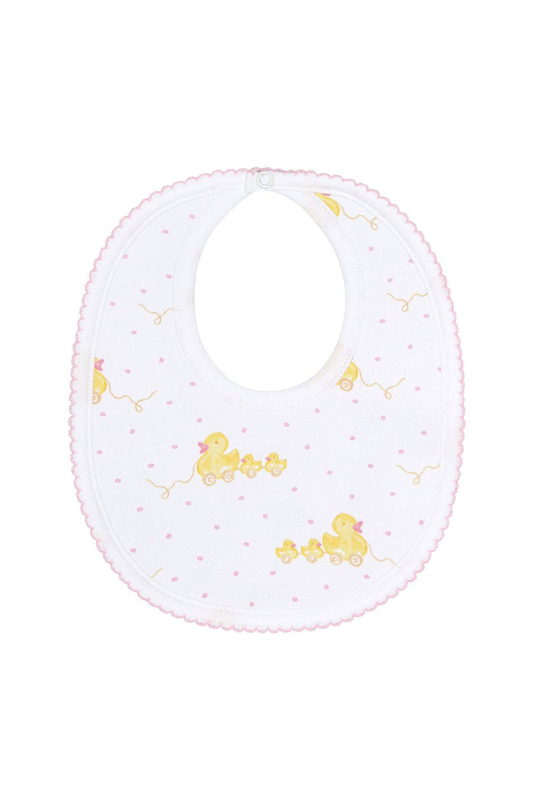 Pink Ducks Print Bib