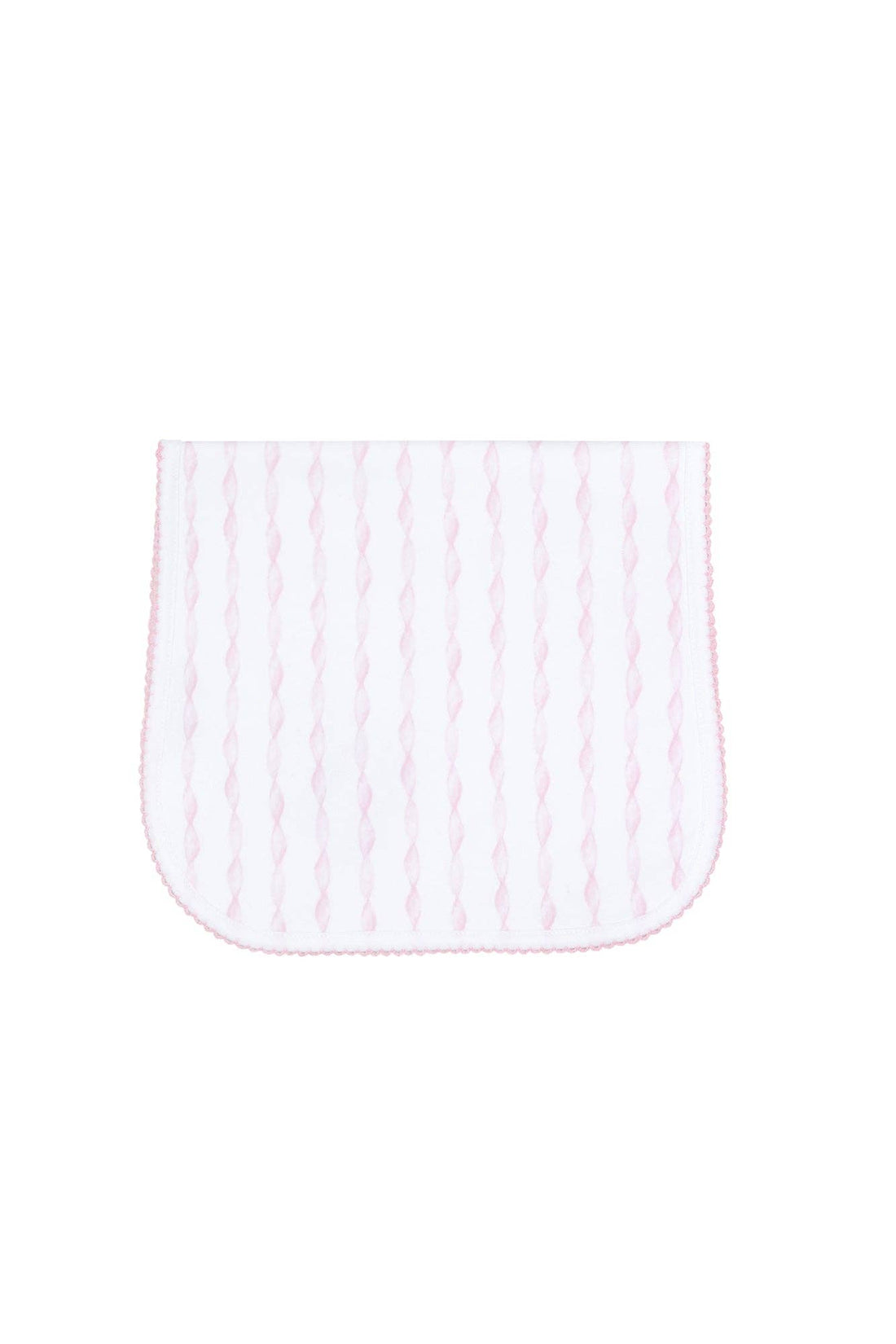 Pink Twirls Burp Cloth