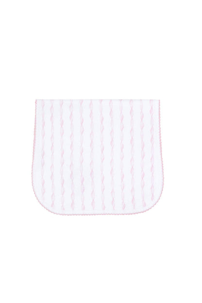Pink Twirls Burp Cloth