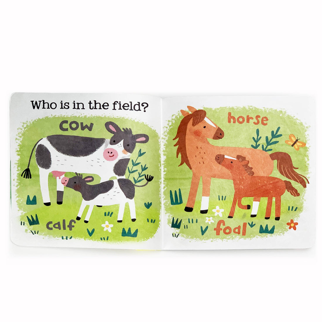 Tuffy Teether Indestructible Book: Farm Babies