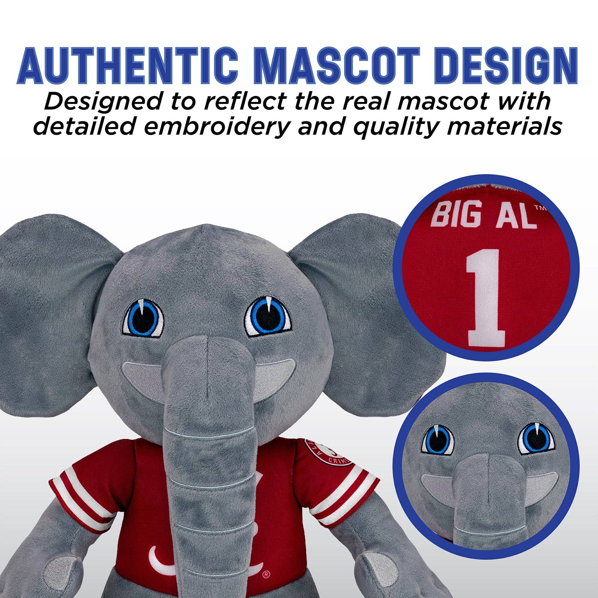 Bleacher Creatures Alabama Crimson Tide Big Al 18" Collegiate Mascot Plush Figure