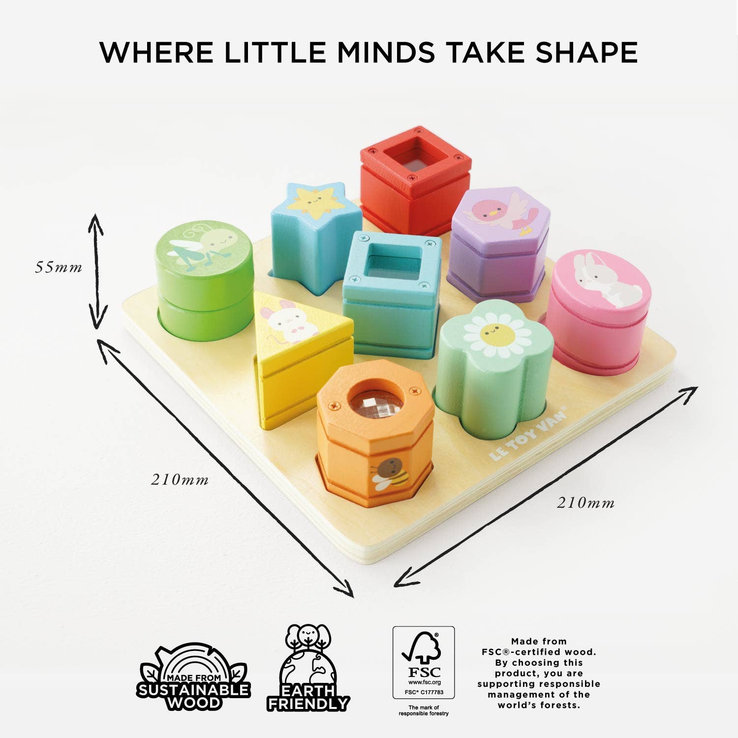Rainbow Sensory Shape Sorter