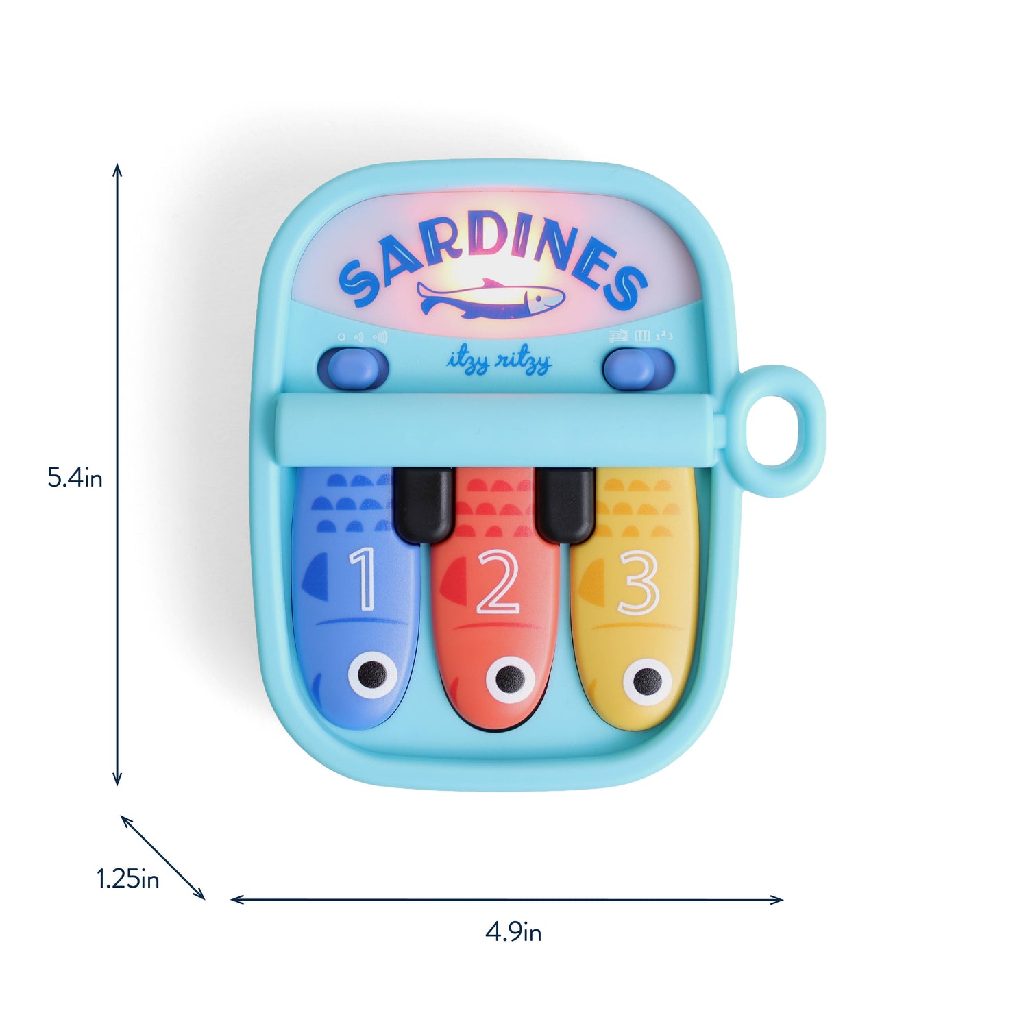 Bitzy Tunes™ Sardines Light-up Interactive Piano Toy