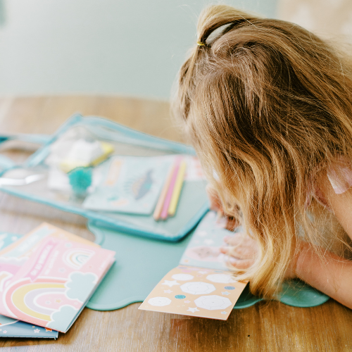 Set of 3 Pink Kids’ Activity Books : Travel &amp; On-the-Go Fun